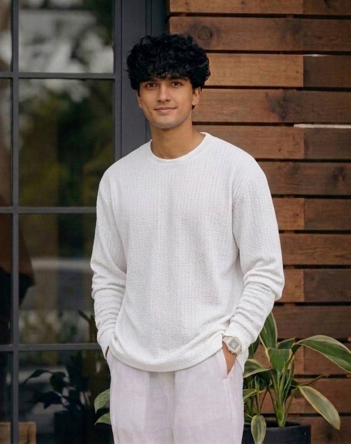 Avictor Men White Round Neck T-Shirt - Image 5