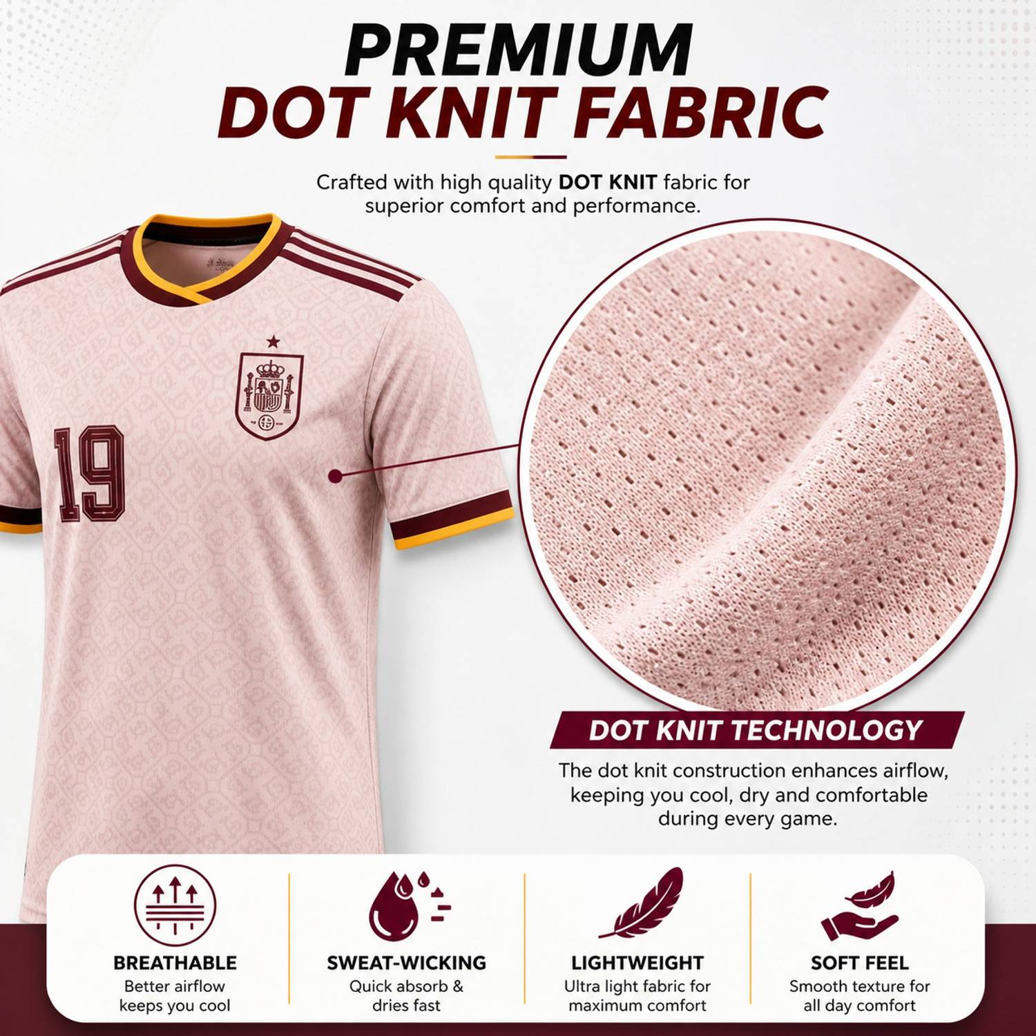 Club Jr. Maroon T-Shirt - Image 3