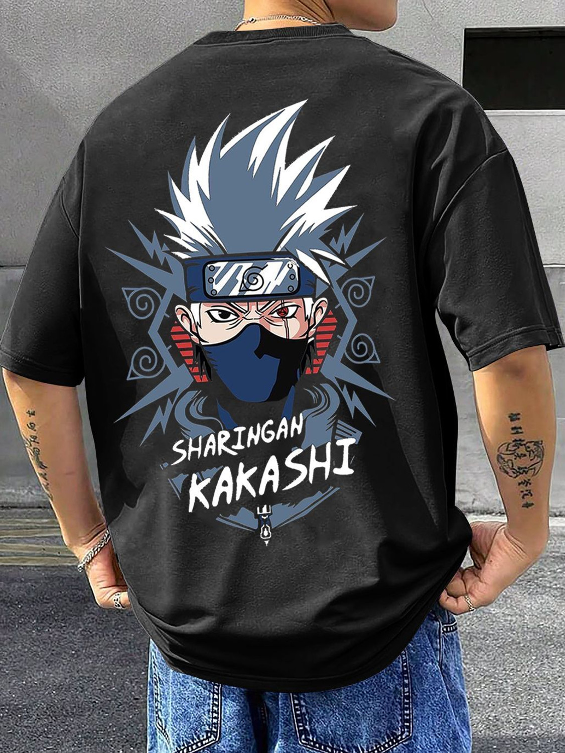 Image of RetroTees Printed Men Round Neck Black T-Shirt