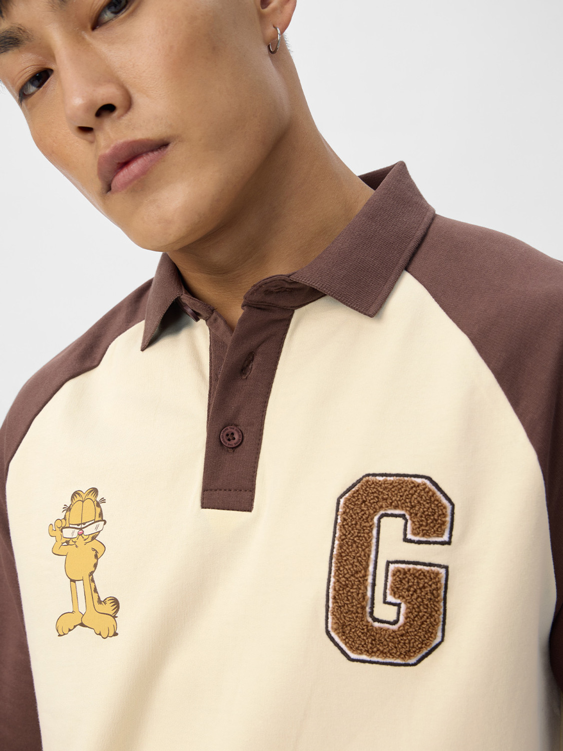 Image of The Souled Store Cartoon Men Polo Neck Multicolor T-Shirt