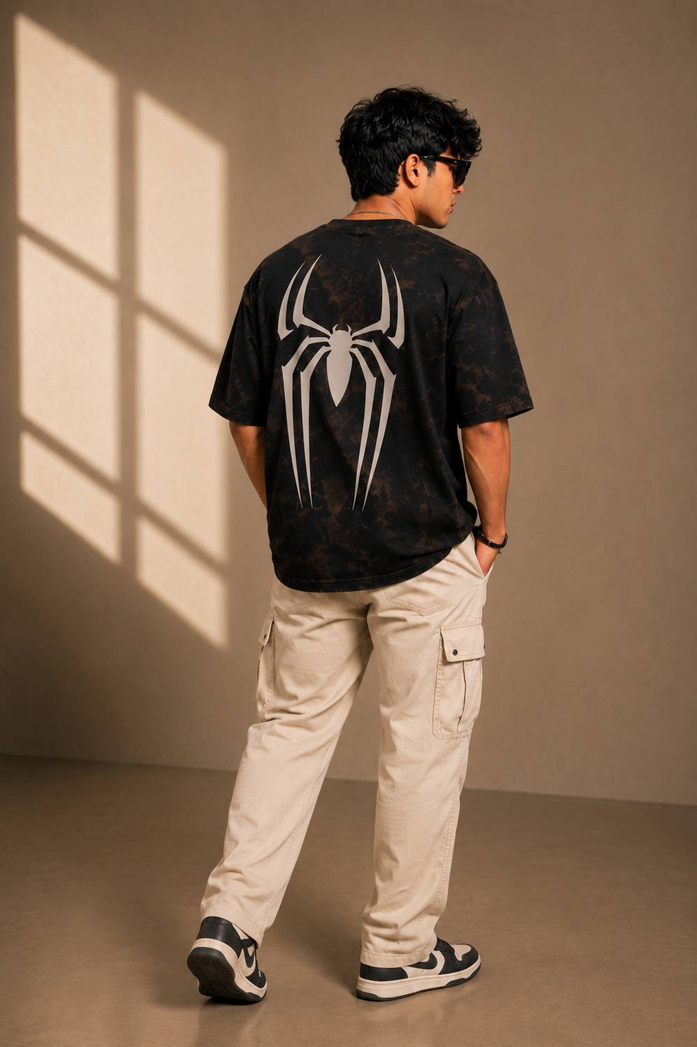 Klyra Club Tie & Dye Black T-Shirt - Image 4