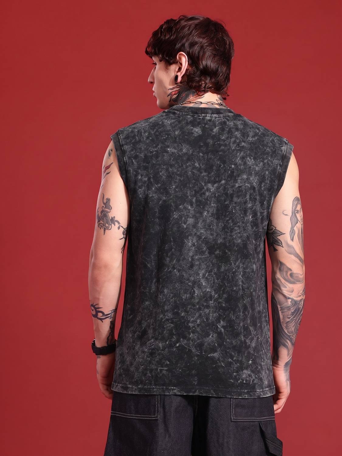 Rhinocult Black Men's Round Neck T-Shirt - Image 2