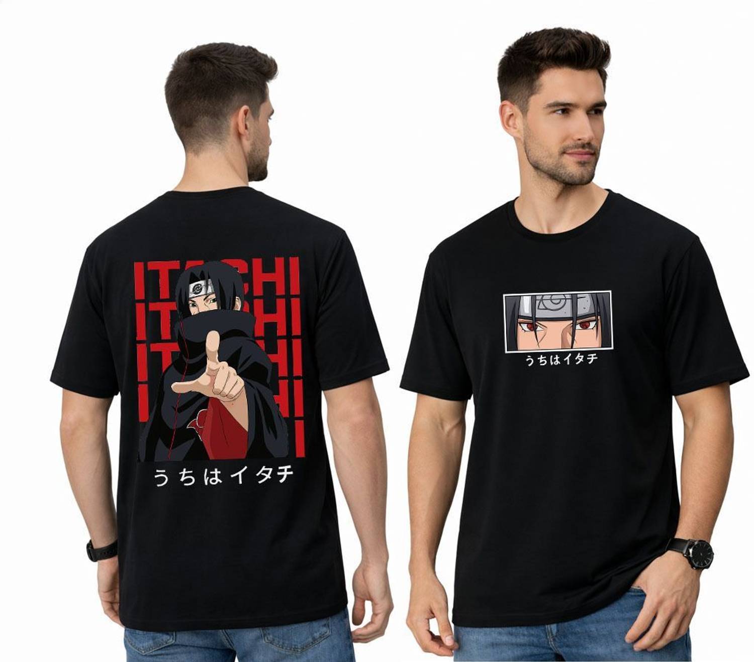 BQF Printed Men Round Neck Black T-Shirt