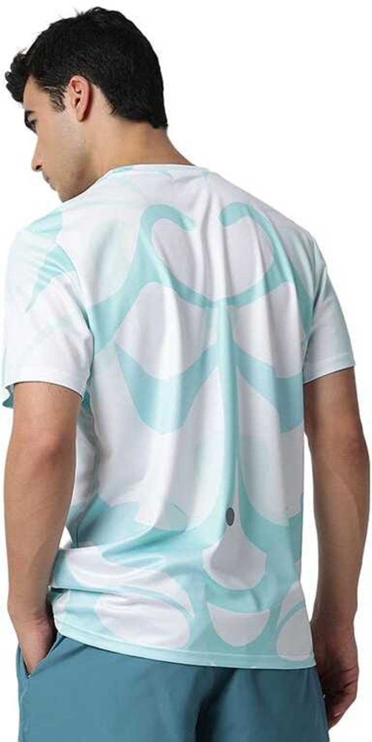 Image of Asics Printed Men Round Neck White T-Shirt