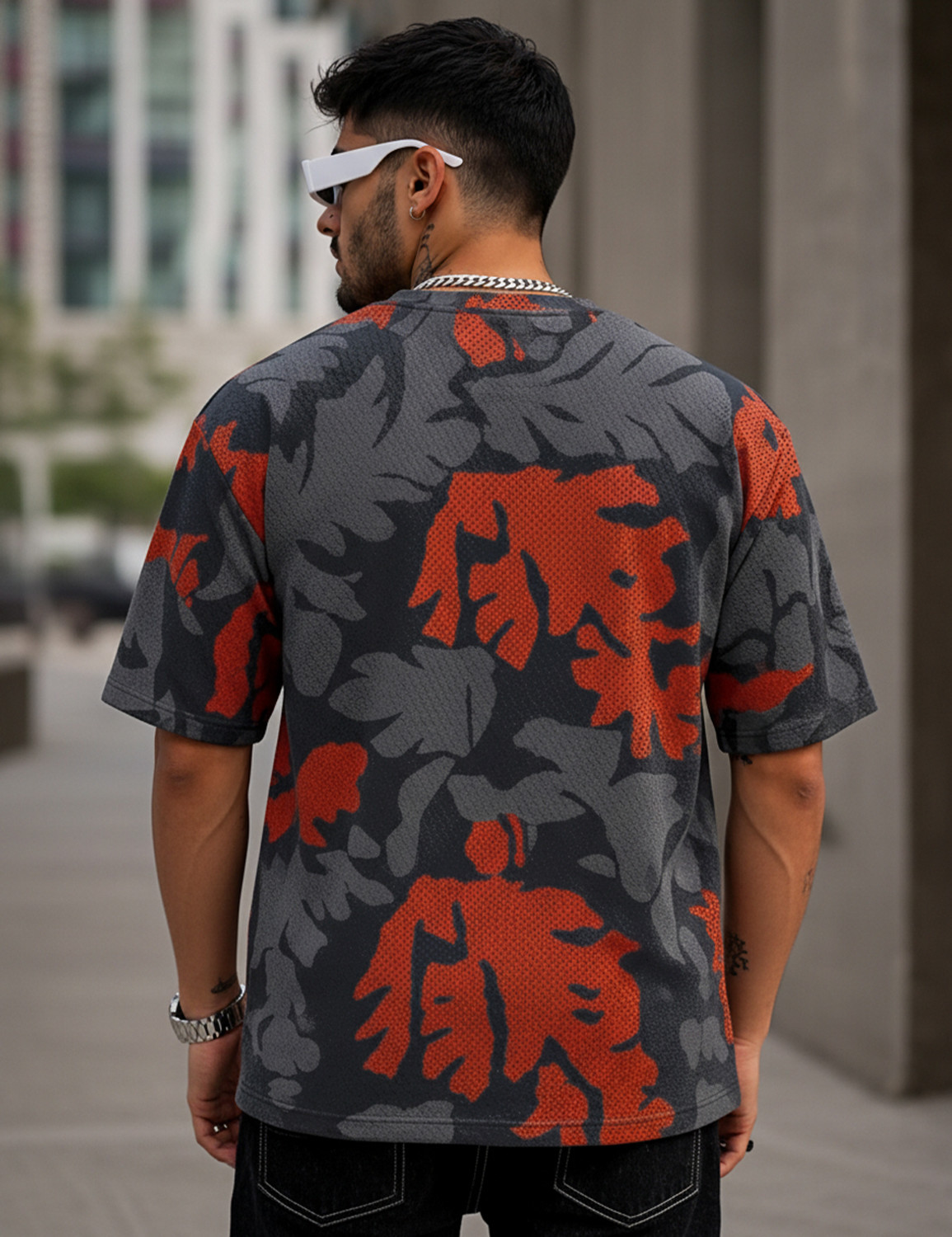 Image of Force Printed Men Round Neck Multicolor T-Shirt
