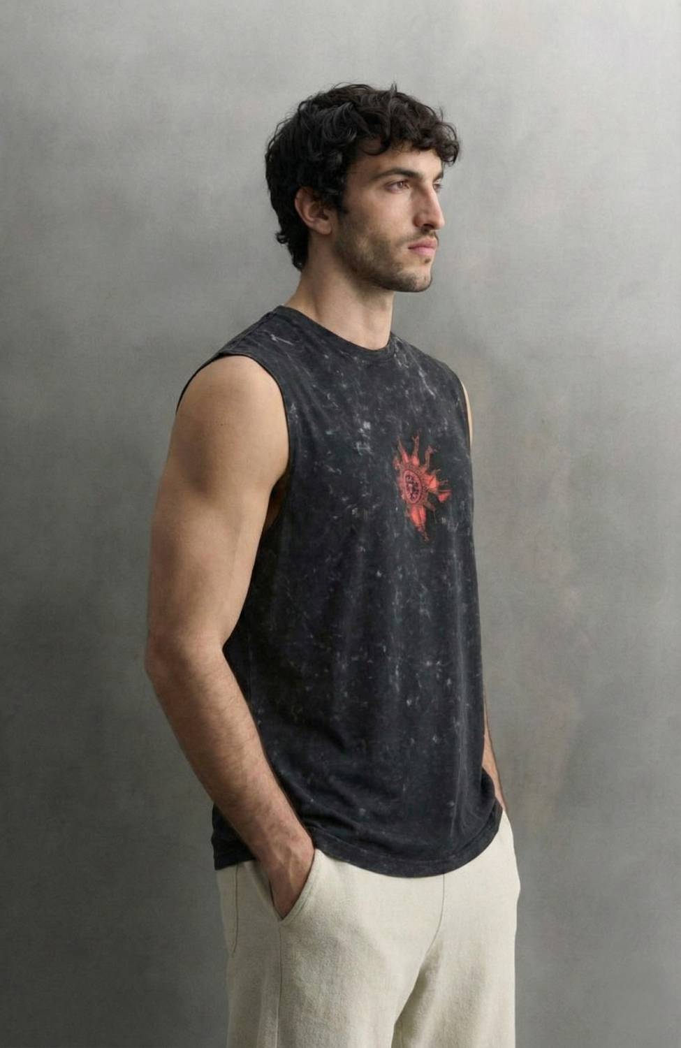 Rhinocult Washed Men Black T-Shirt - Image 3