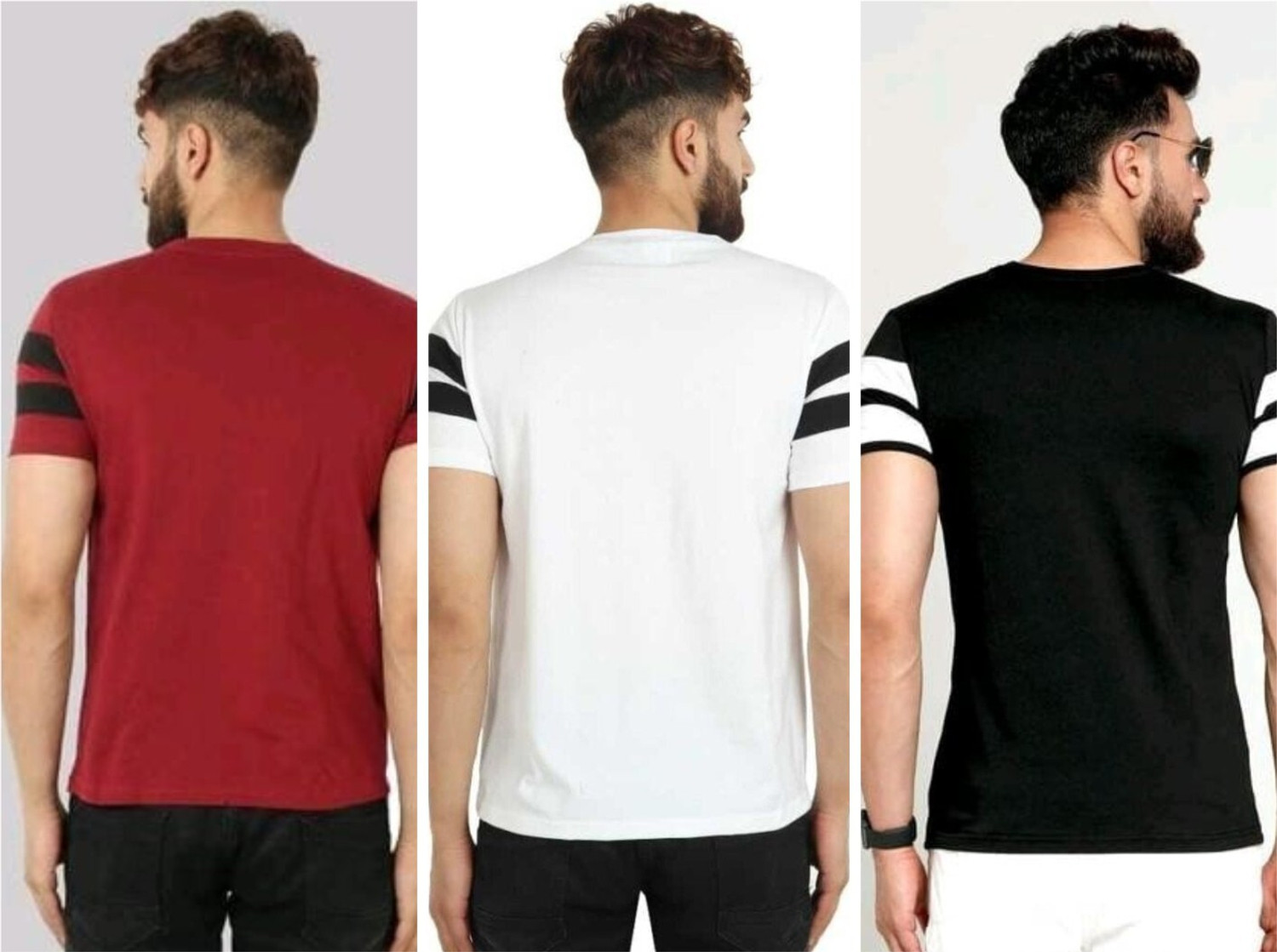 Image of Jaqque Printed Men Round Neck Multicolor T-Shirt