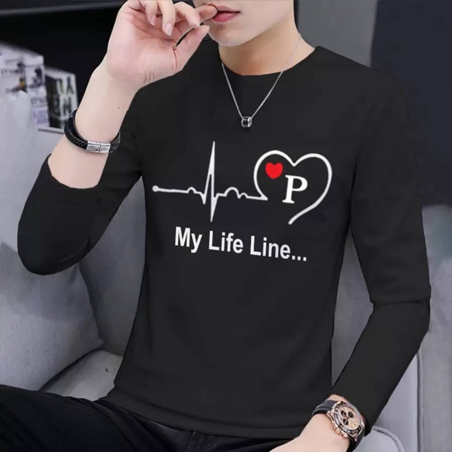 Treasurelook Printed, Typography Men Round Neck Black T-Shirt