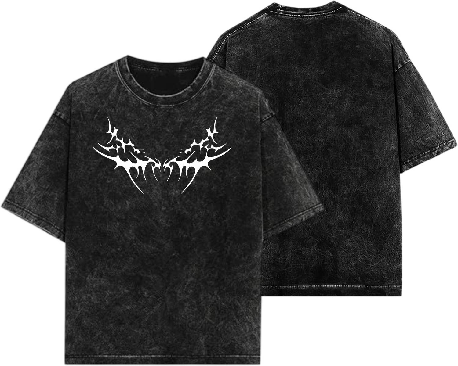 DIGI DRAPE Graphic Print Men Round Neck Black T-Shirt