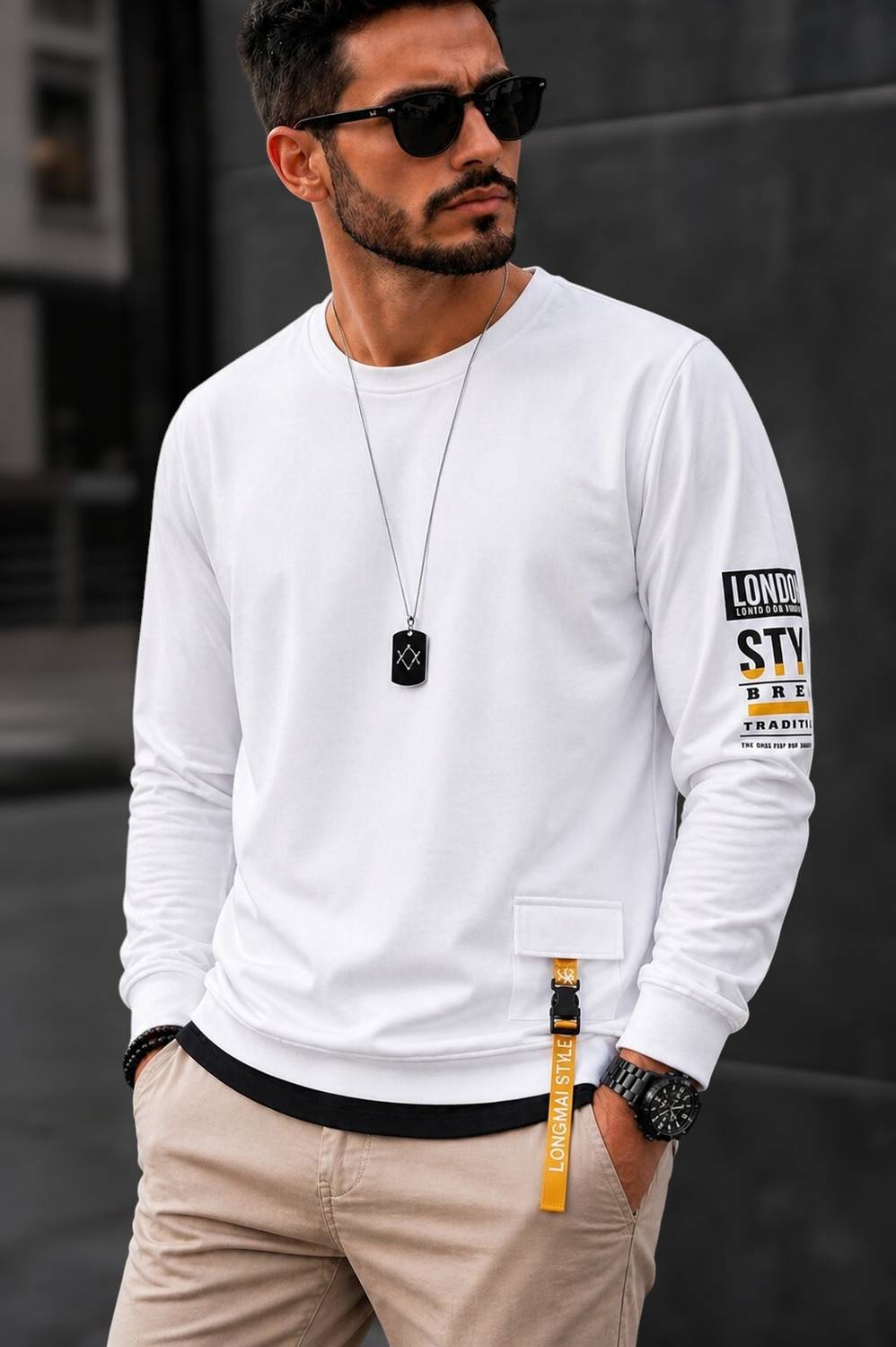 Autna Solid Men Round Neck White T-Shirt