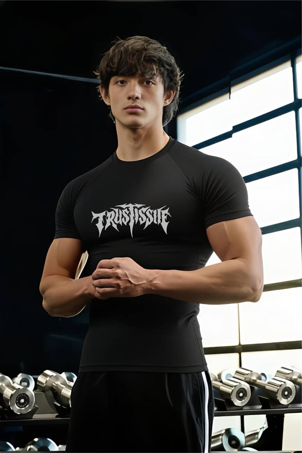 FURRR Printed Men Round Neck Black T-Shirt - Image 5