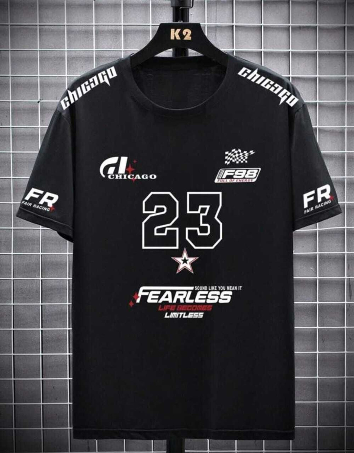 Image of LazyGreg Graphic Print Men Round Neck Black T-Shirt