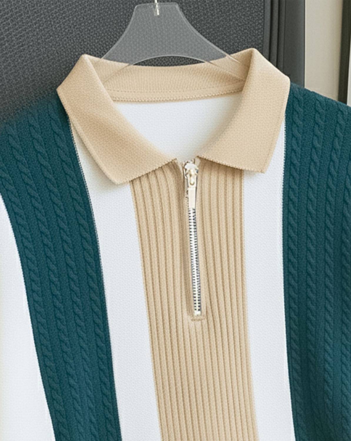AUSK Full Sleeve Striped Men Sweatshirt - Image 3
