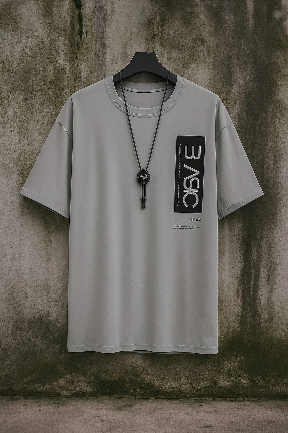 Image of DayalTShirt Printed Couple Round Neck Grey T-Shirt