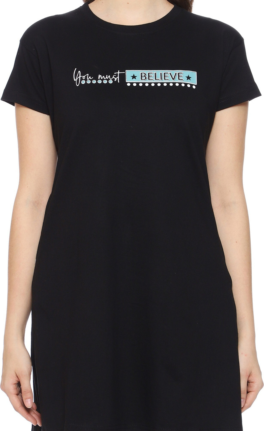 Image of TWF Typography Women Round Neck Maroon T-Shirt