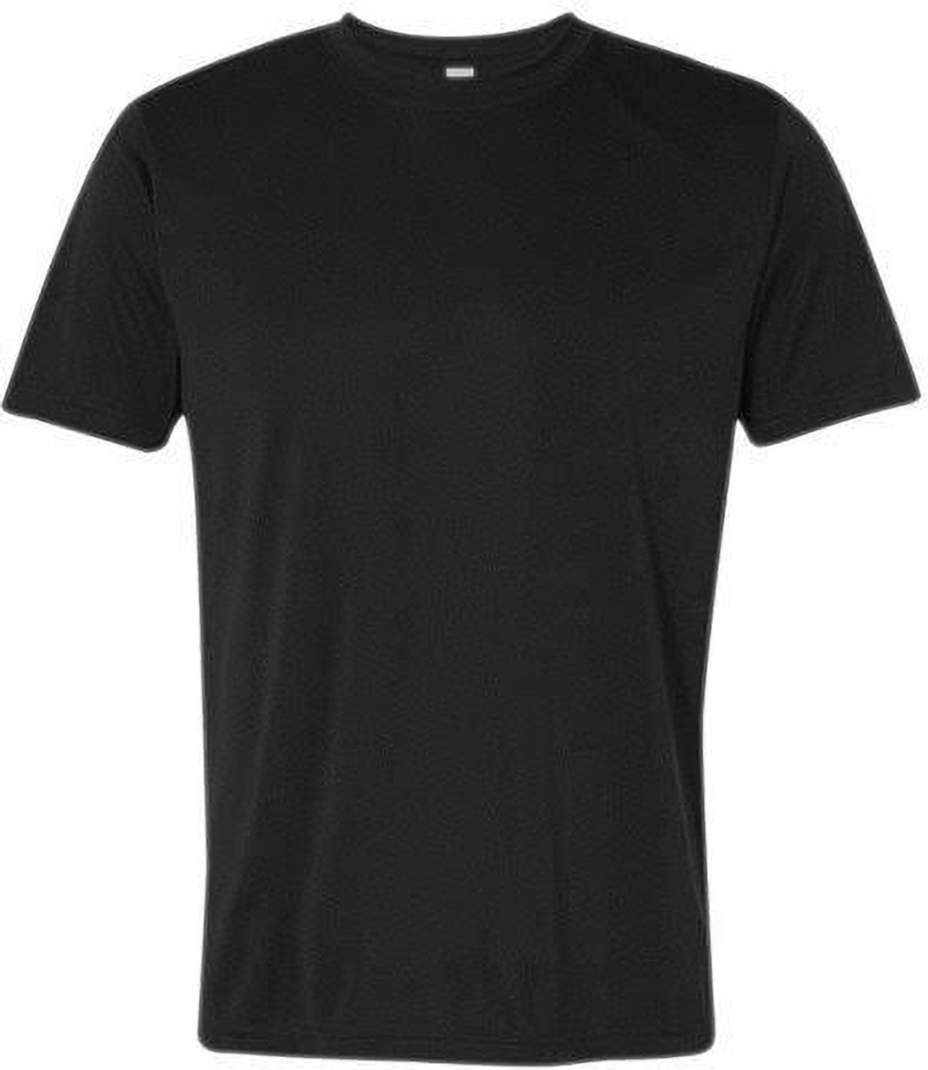 Image of Genius Impress Solid Men Round Neck Black T-Shirt