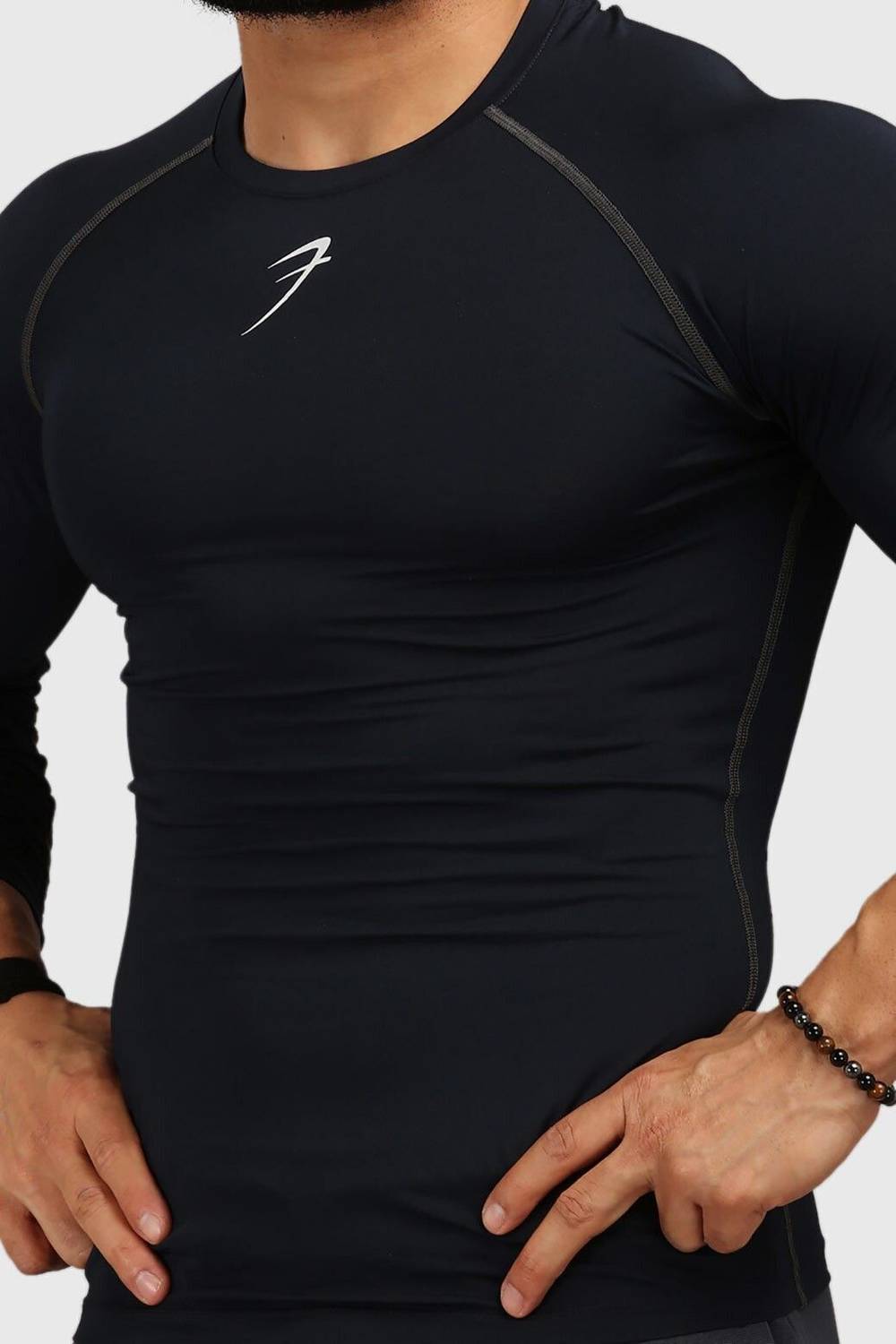 FuaarK Men Navy Blue Round Neck T-Shirt - Image 4