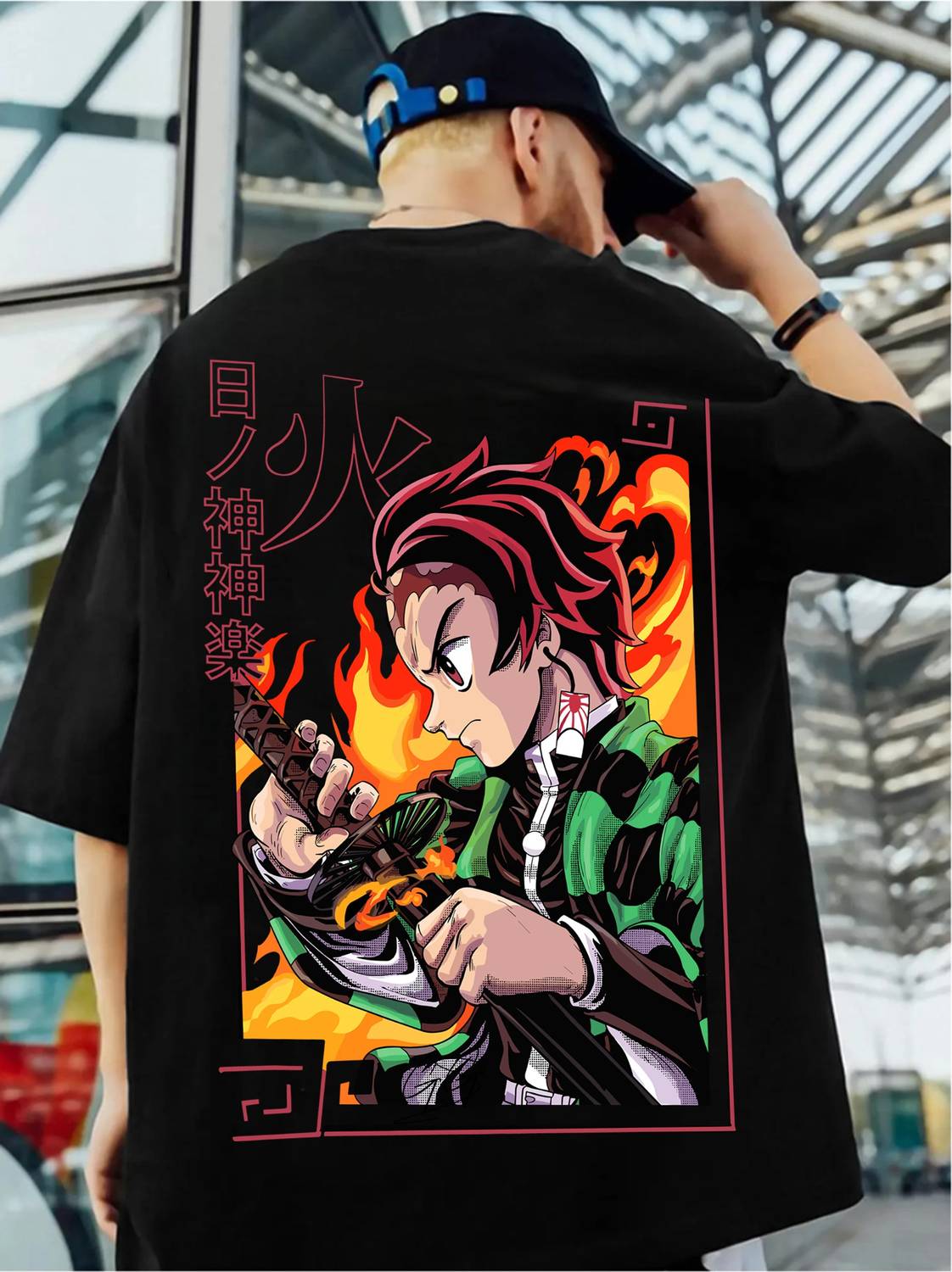 ZEN1FASHION Men Printed Round Neck Pure Cotton Black T-Shirt