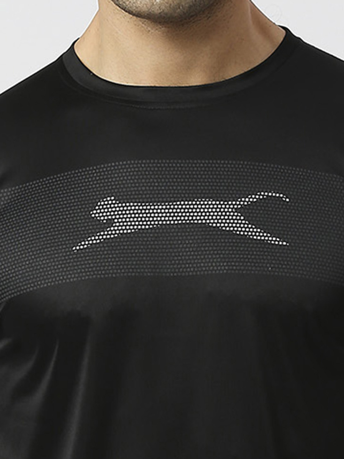 Image of BLACK PANTHER Printed Men Round Neck Black T-Shirt