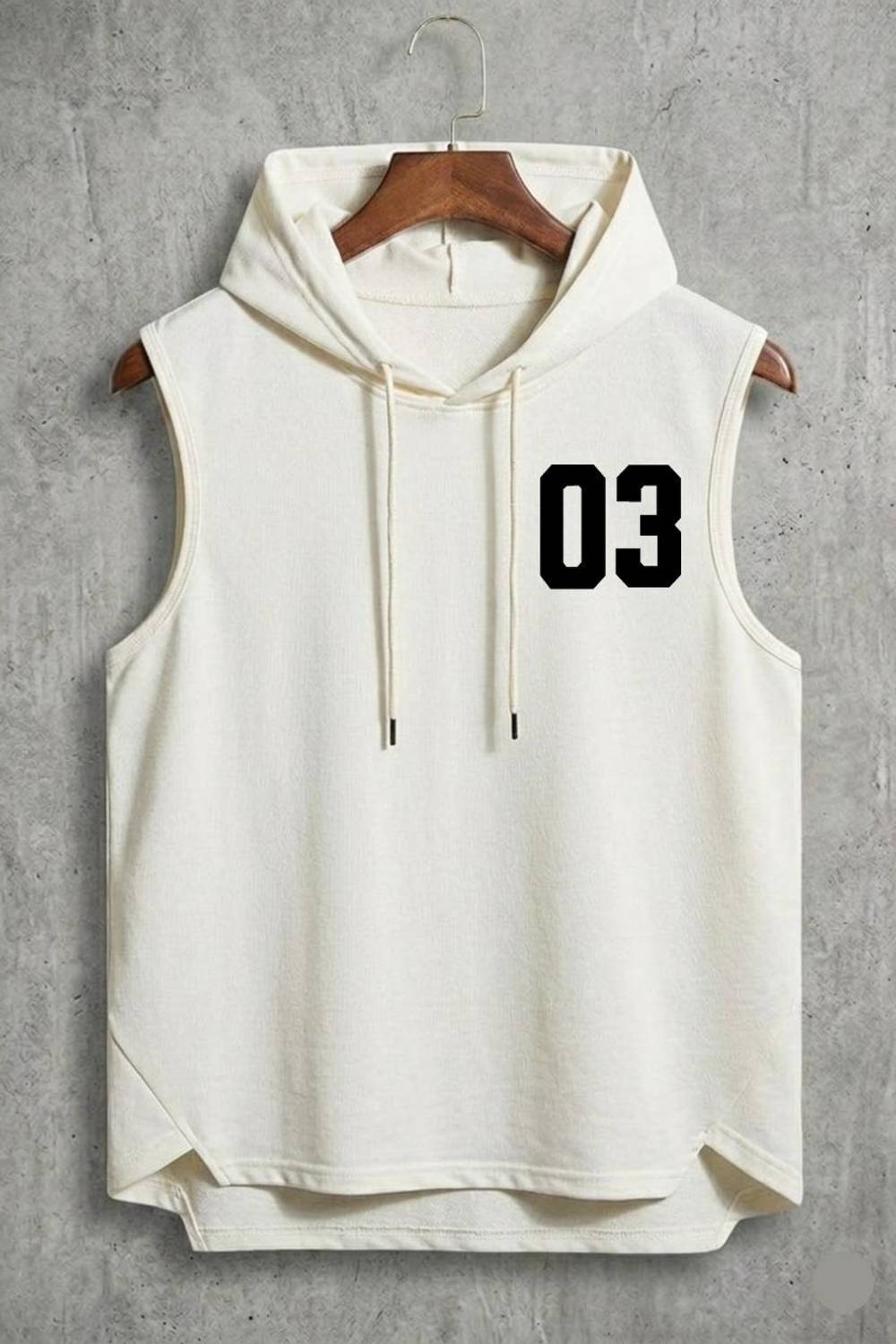 Zxomillo Men White Hooded Neck T-Shirt - Image 1