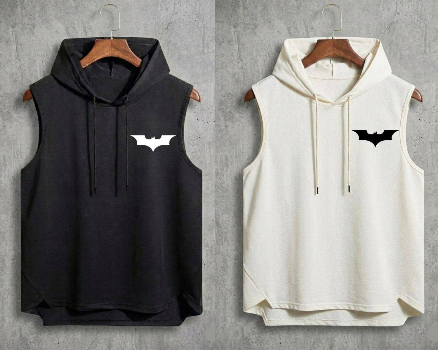 Zxomillo Men Hooded Neck Black T-Shirt - Image 1