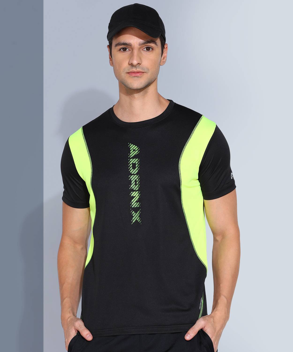 Adrenex Colorblock Men Round Neck Multicolor T-Shirt