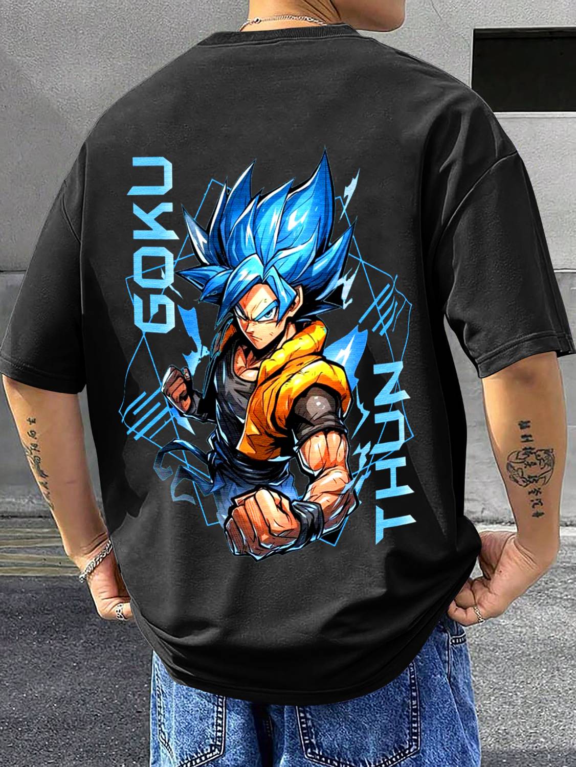 Dazzle Men Black Round Neck T-Shirt - Image 1