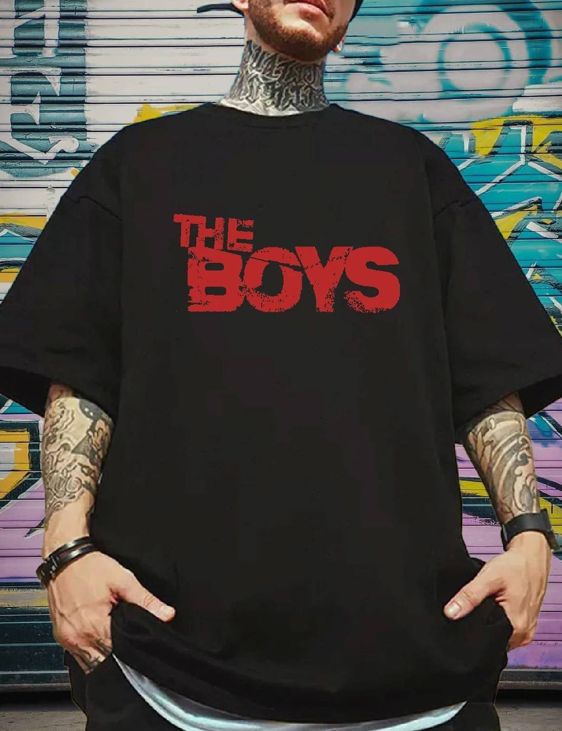 Benny Brooks Graphic Print Men Round Neck Black T-Shirt