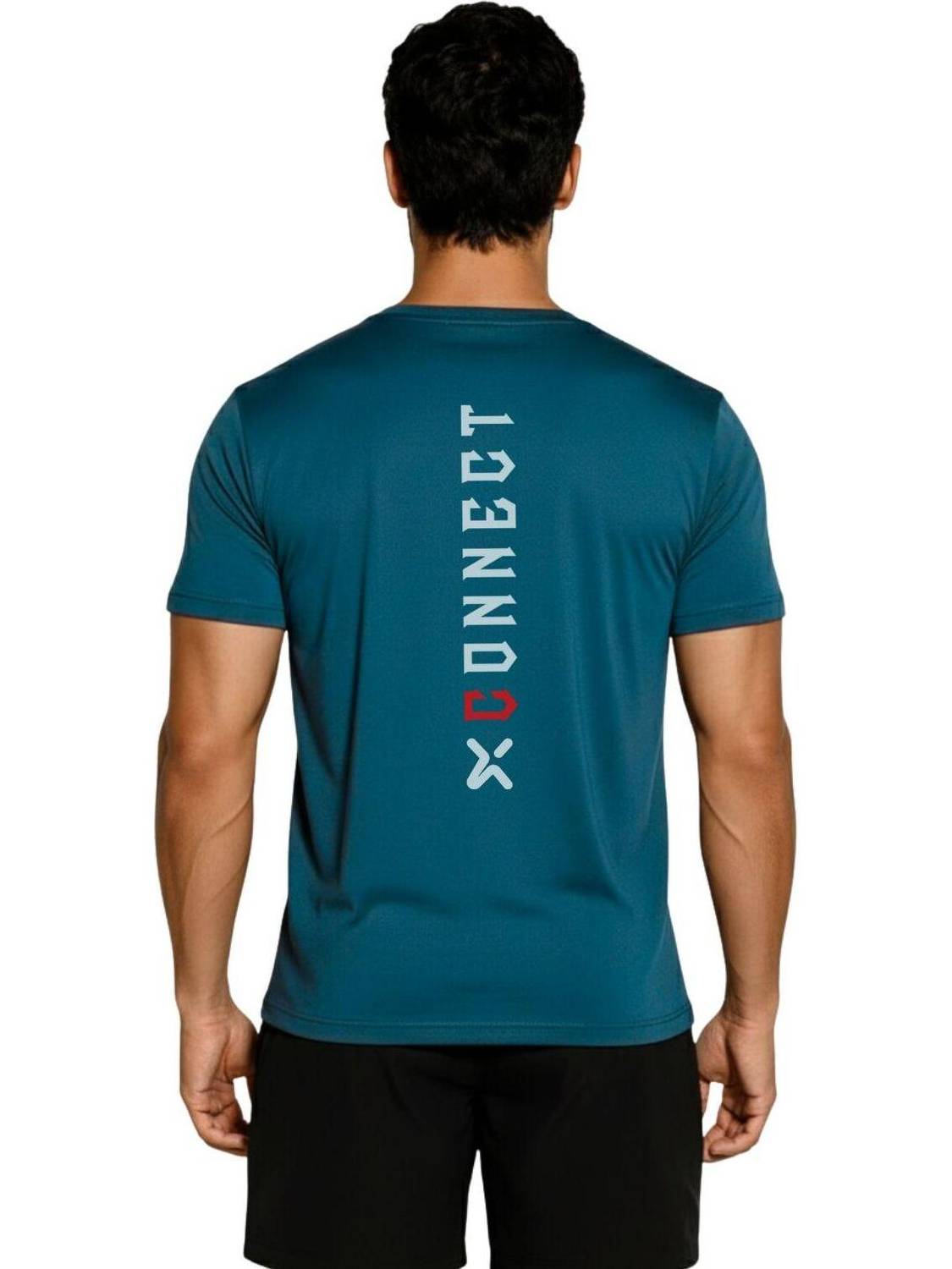 3colors Printed Men Round Neck Blue T-Shirt