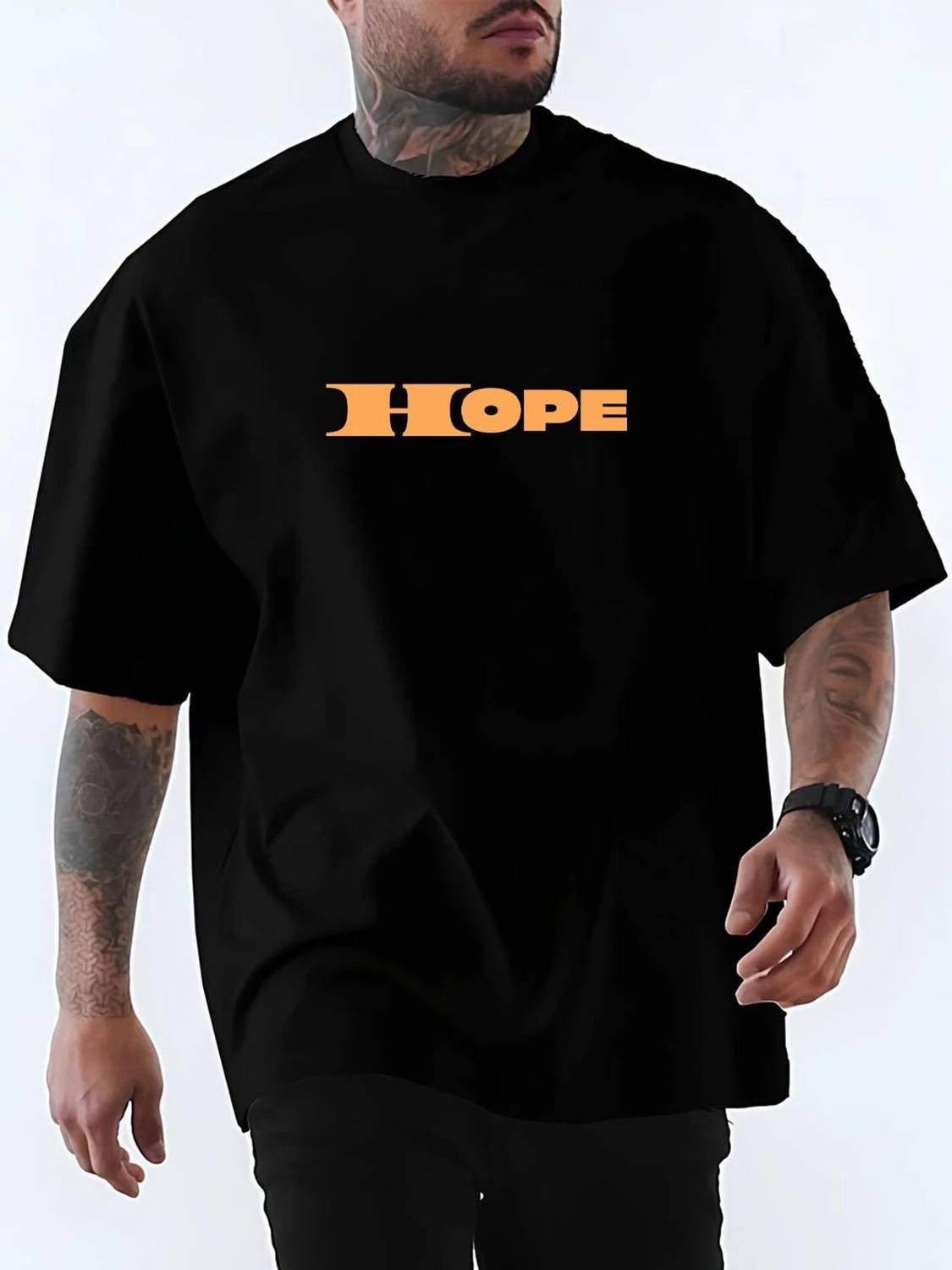 annnackel Men Black Cotton Blend T-Shirt - Image 2