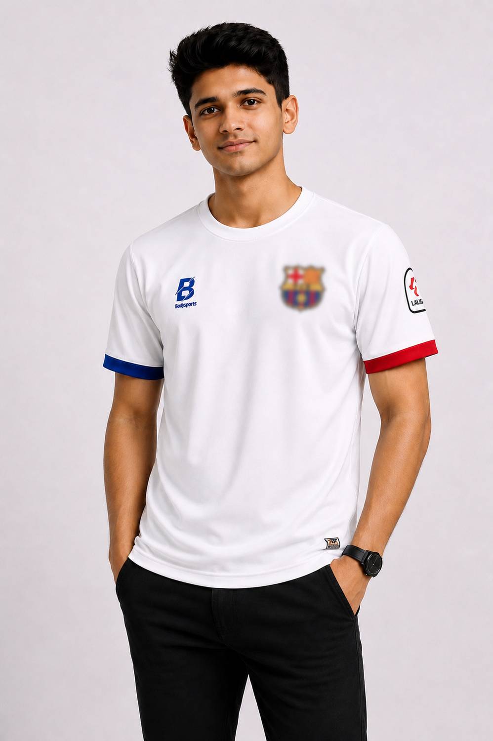 Bodysports.co Men White Crew Neck T-Shirt - Image 1