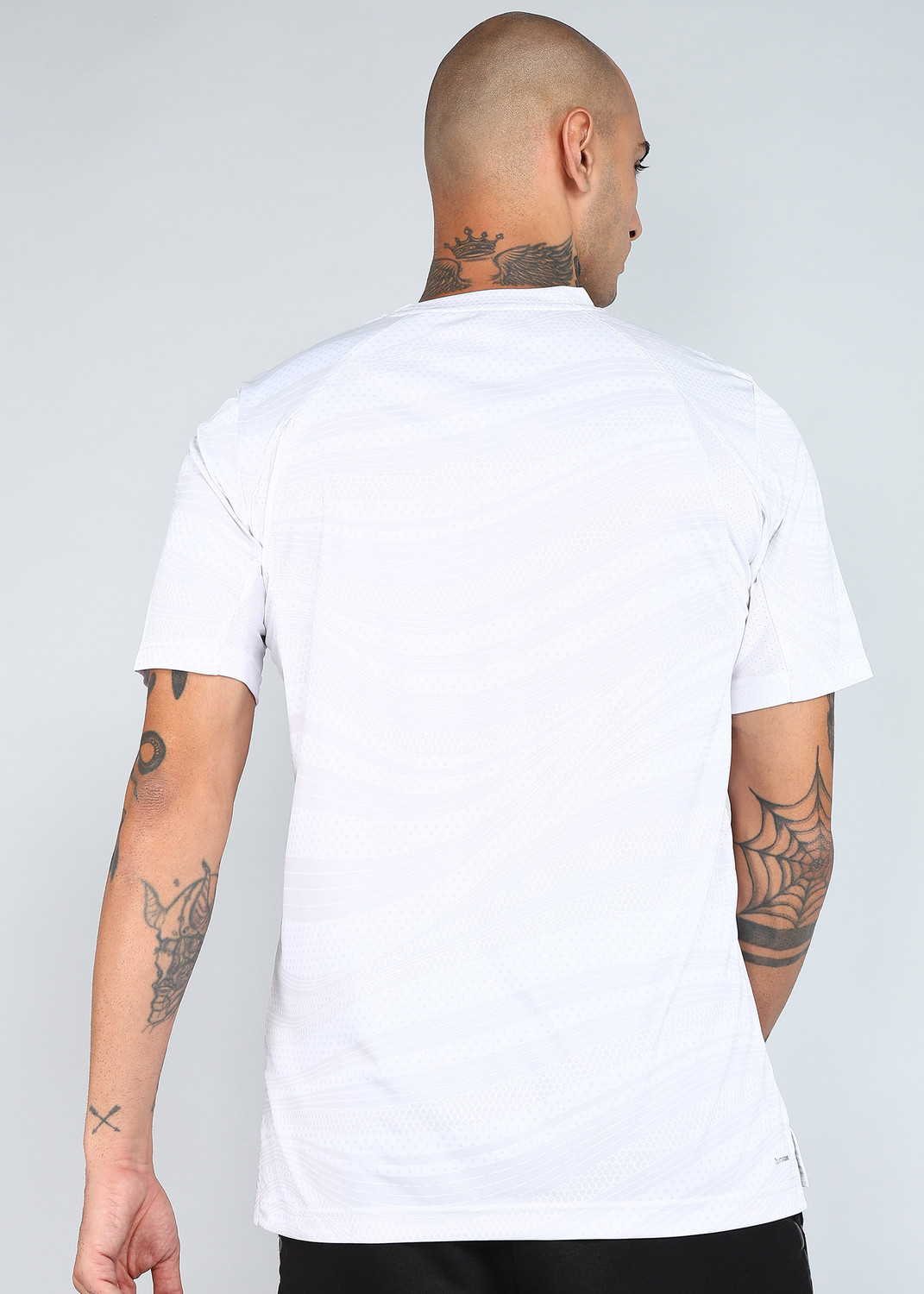 Image of ADIDAS Graphic Print Men Crew Neck White T-Shirt