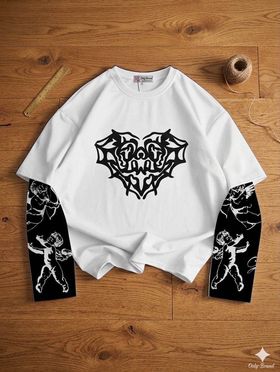 Eddicted Printed Men Round Neck White T-Shirt