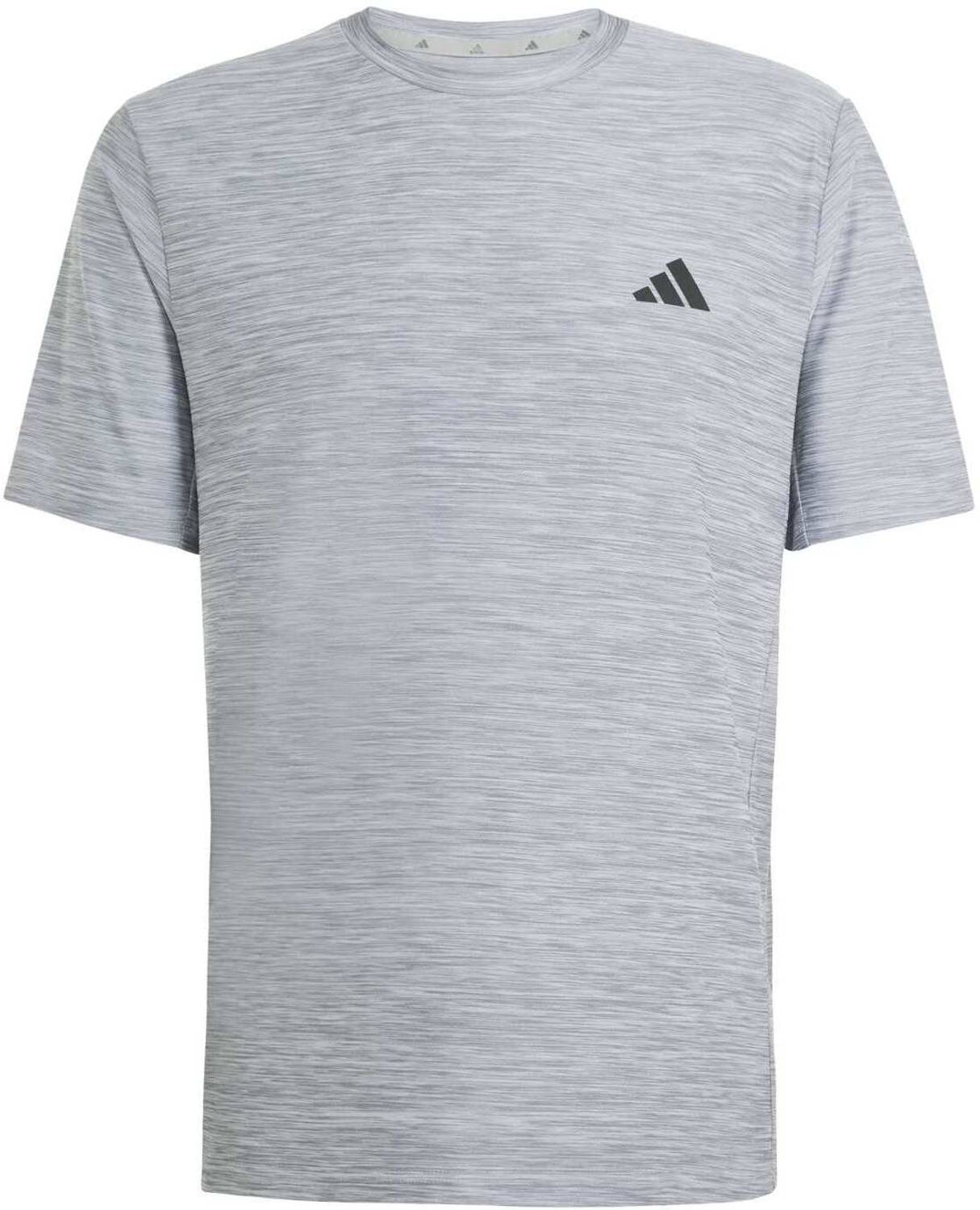 ADIDAS Solid Men Round Neck Grey T-Shirt