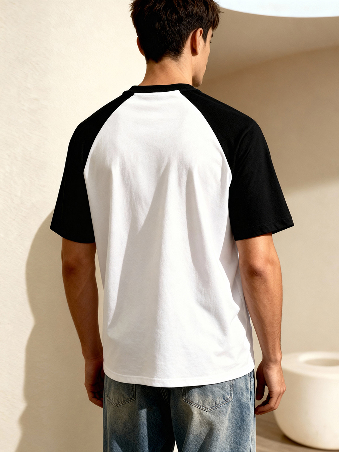 Image of TOM MILTON Men Graphic Print Round Neck Pure Cotton White T-Shirt