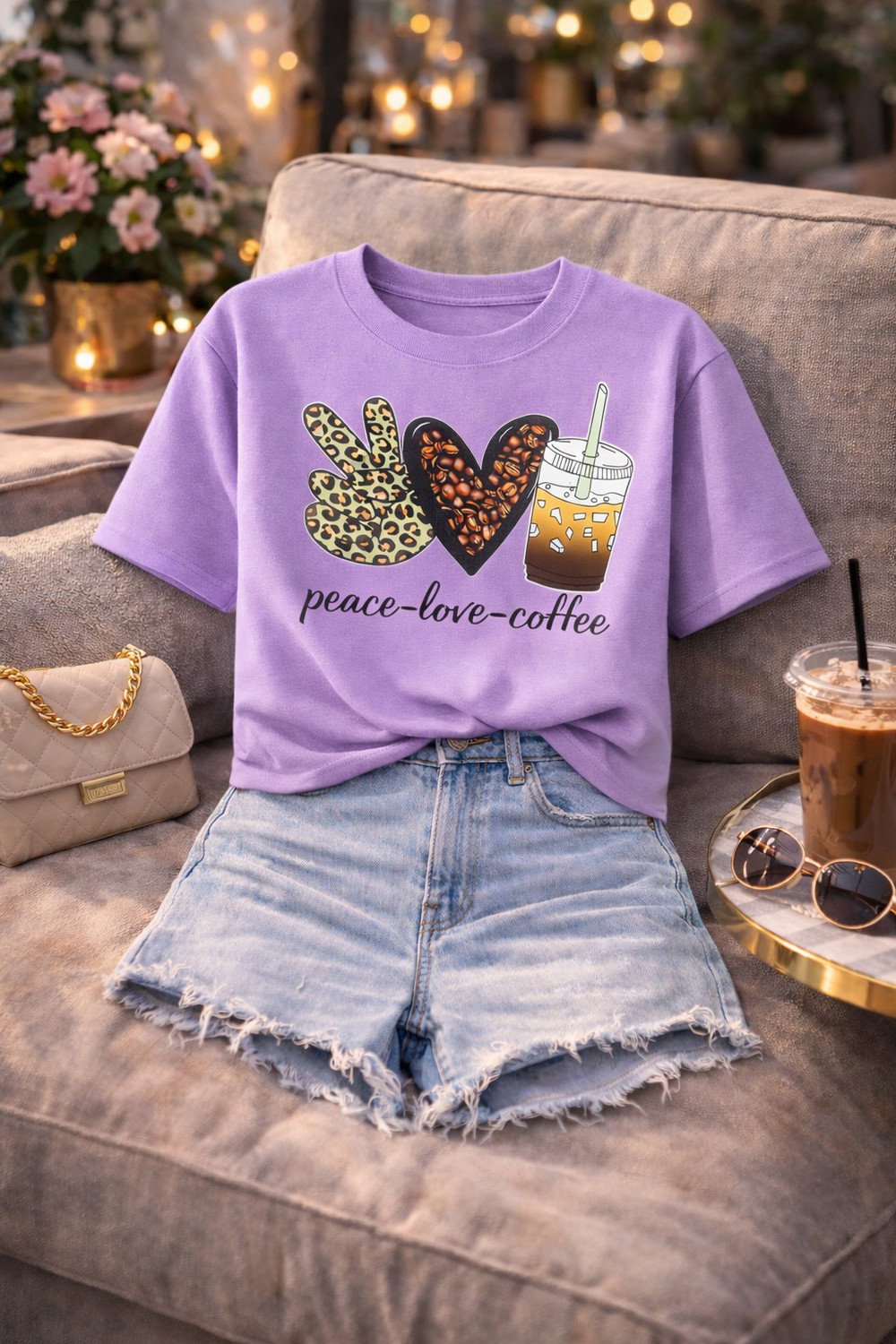 Image of 2013 USK COLLECTION Printed Women Round Neck Purple T-Shirt