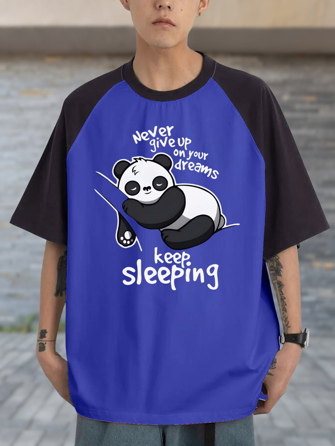 Image of MEG Printed Men Round Neck Multicolor T-Shirt