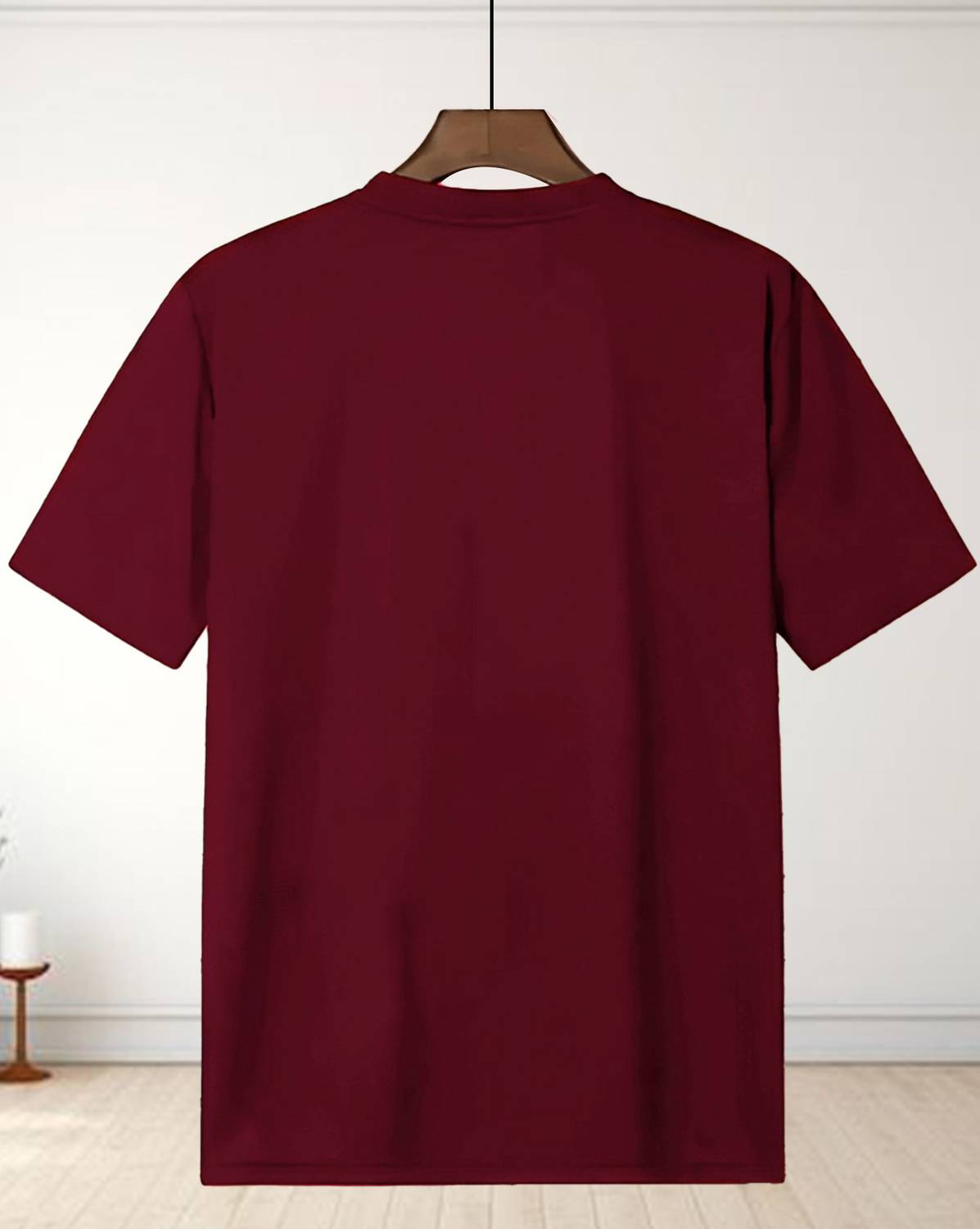ENITOR Typography Men Maroon T-Shirt - Image 2