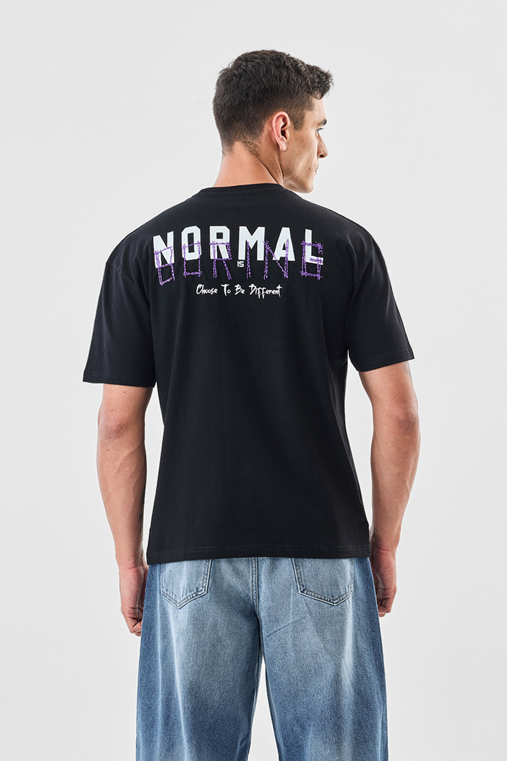 Image of Snitch Graphic Print Men Crew Neck Black T-Shirt