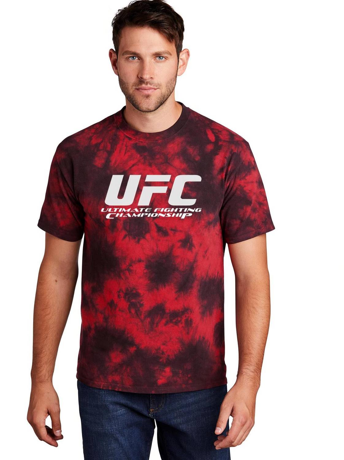 YTWP Tie & Dye Red Men's T-Shirt - Image 1