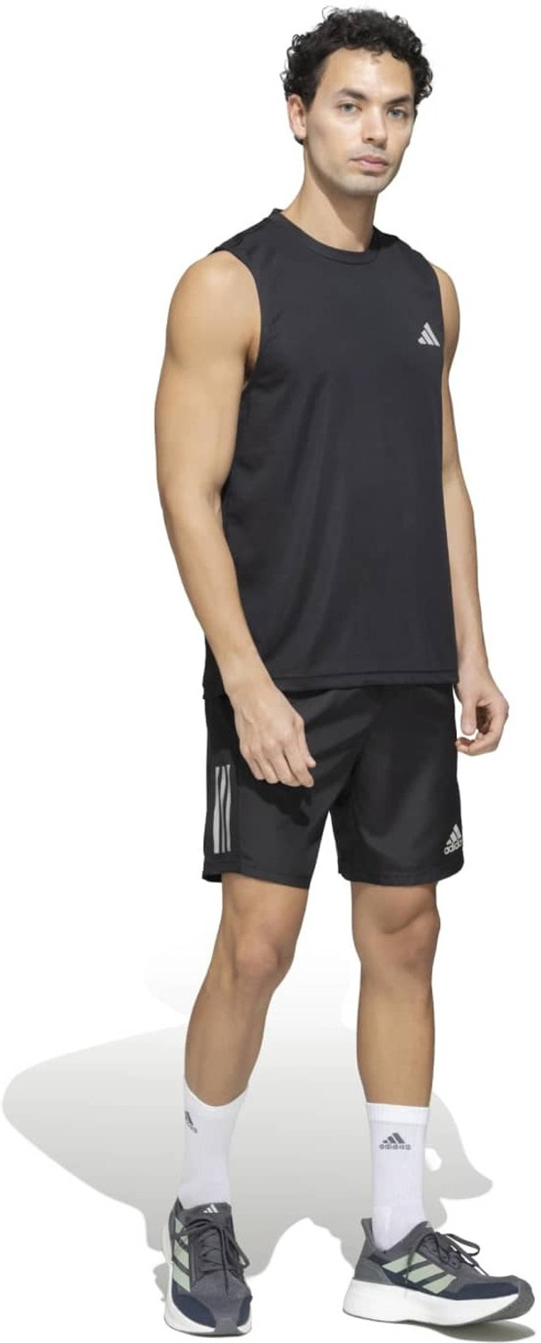 Image of ADIDAS Printed Men Round Neck Black T-Shirt