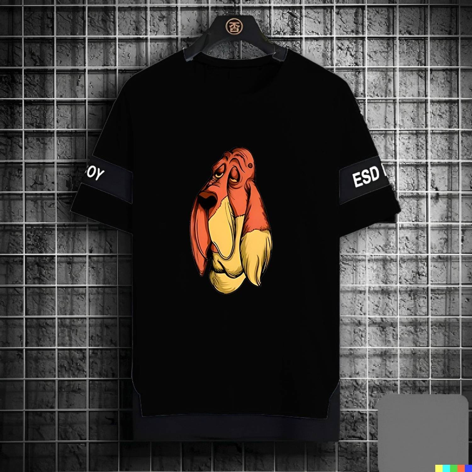 Calm Down Printed, Typography Men Round Neck Black T-Shirt