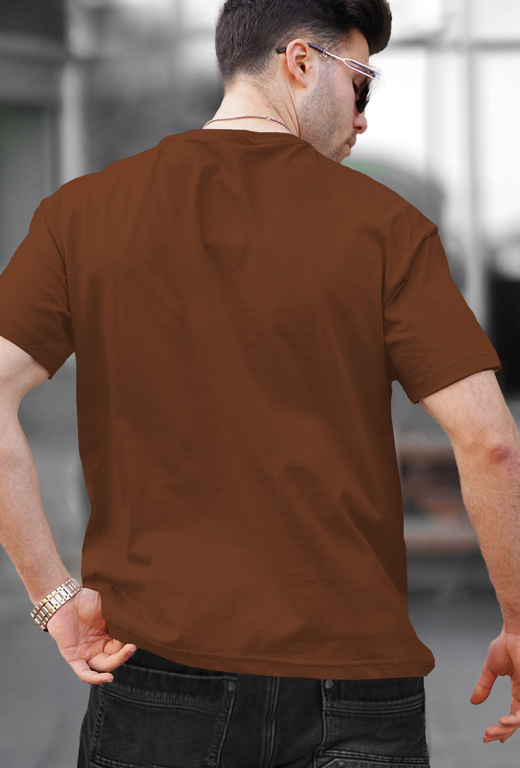 Image of TRIPR Solid Men Round Neck Multicolor T-Shirt