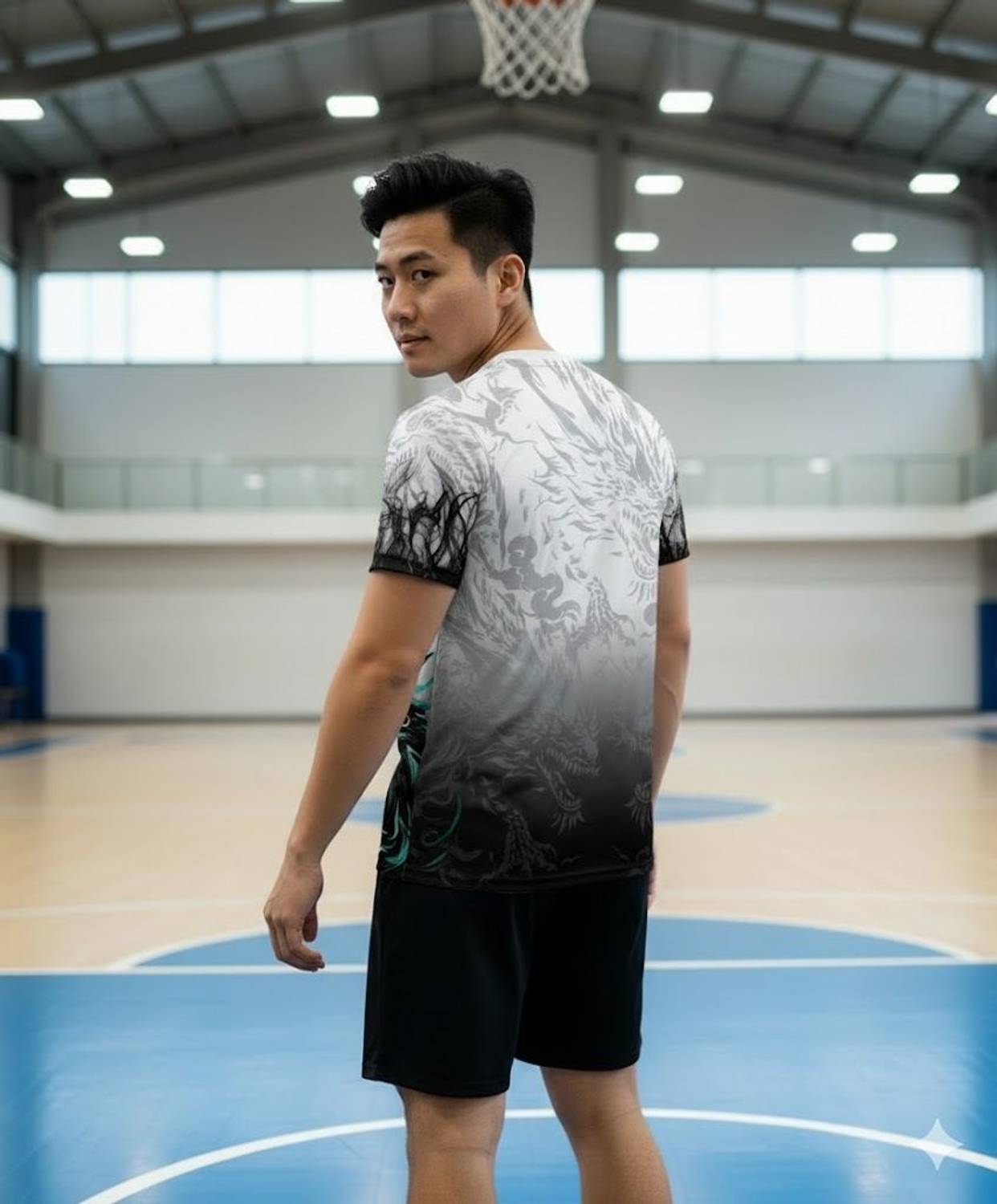 ONE 7 Printed Men Round Neck White T-Shirt - Image 4