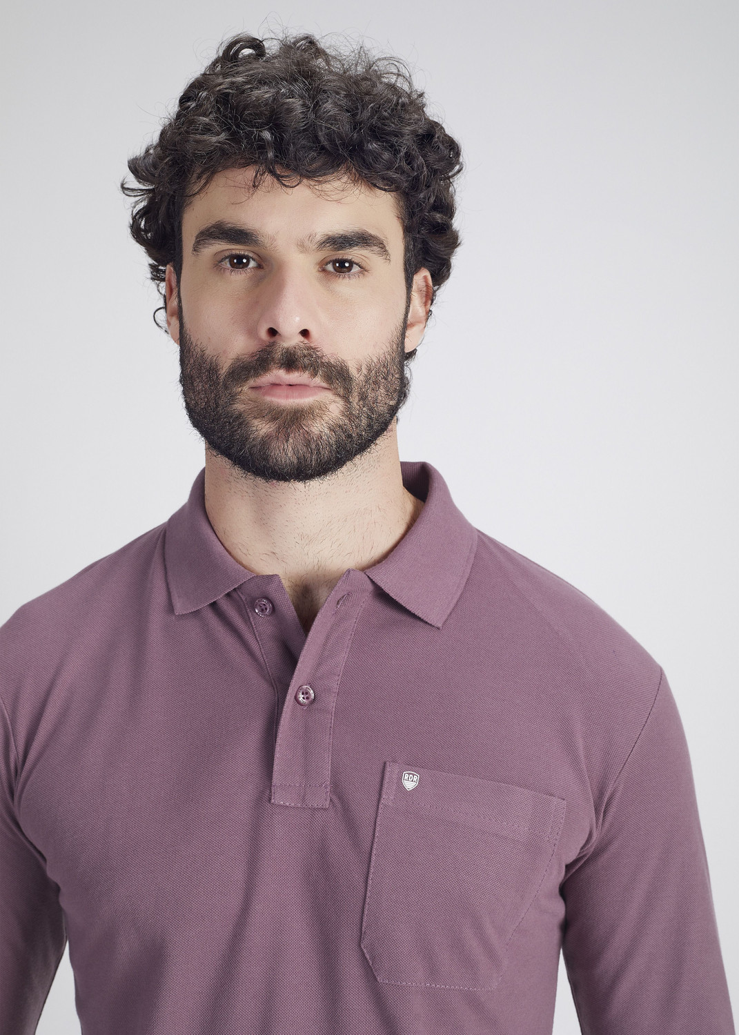 Image of PRORIDERS Solid Men Polo Neck Purple T-Shirt