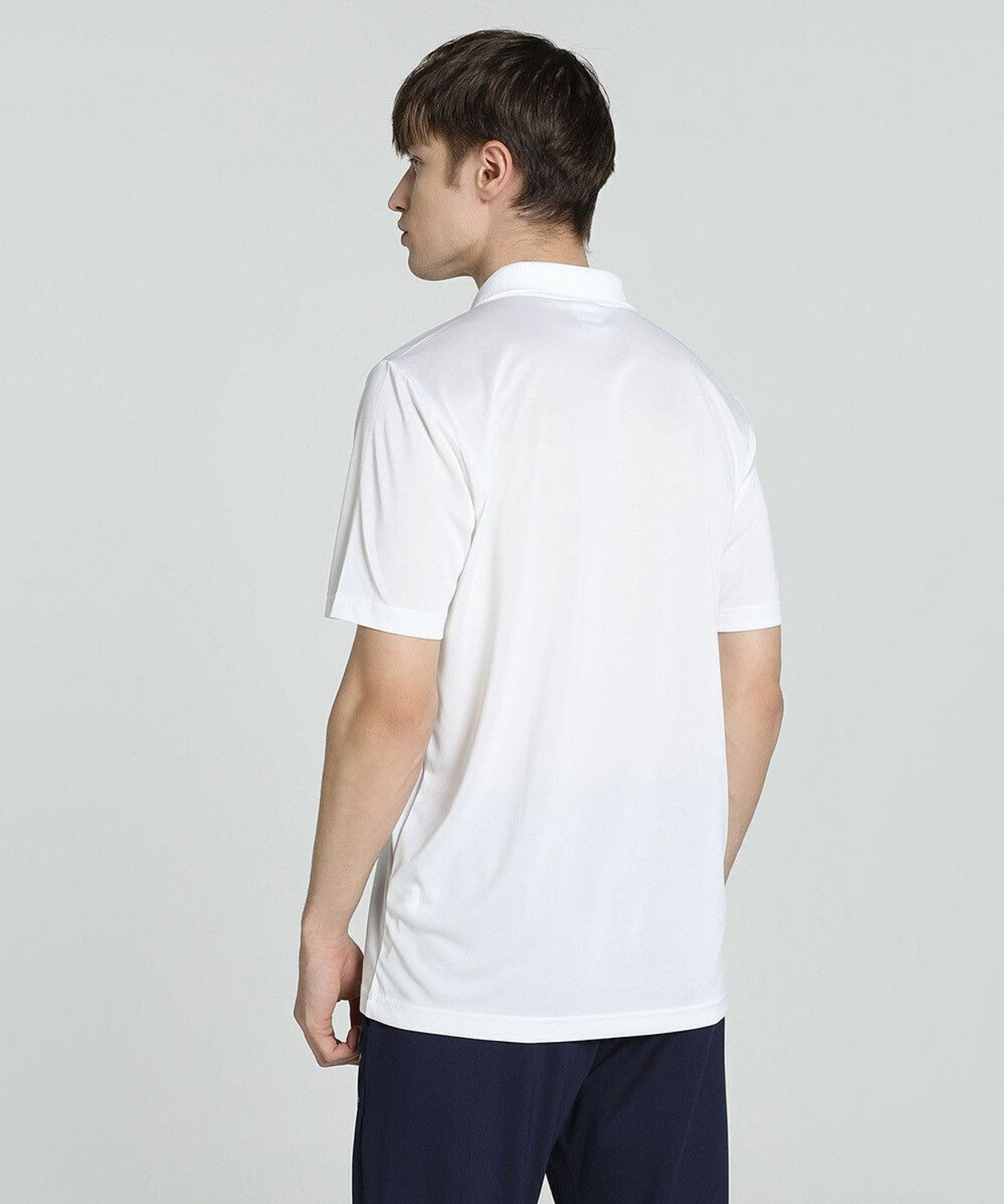 Image of PUMA Solid Men Polo Neck White T-Shirt