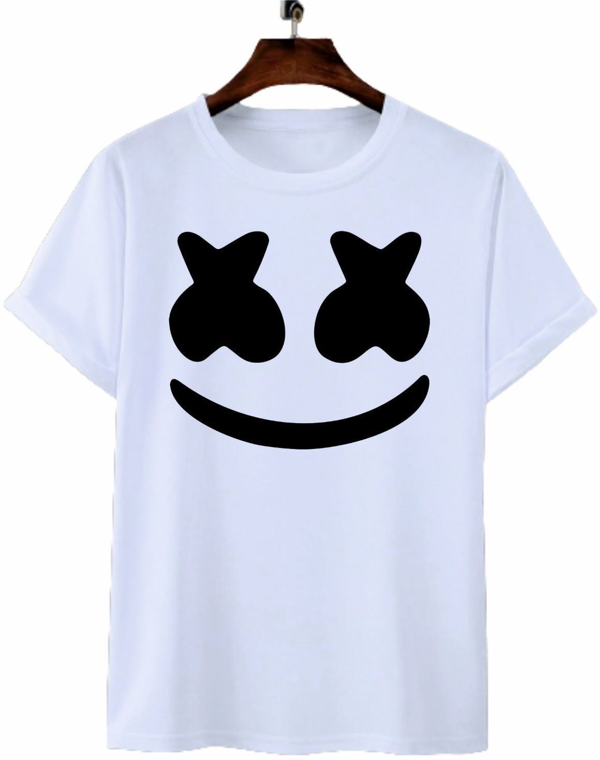Image of CONVENTIONAL ATTITUDE Graphic Print Men Round Neck Grey, Black, White T-Shirt