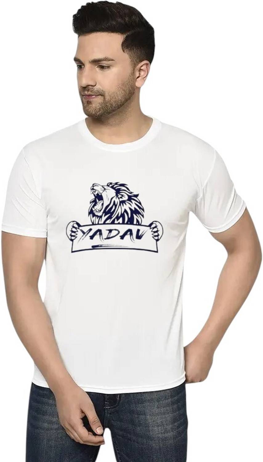 Attirea Graphic Print Men Round Neck White T-Shirt