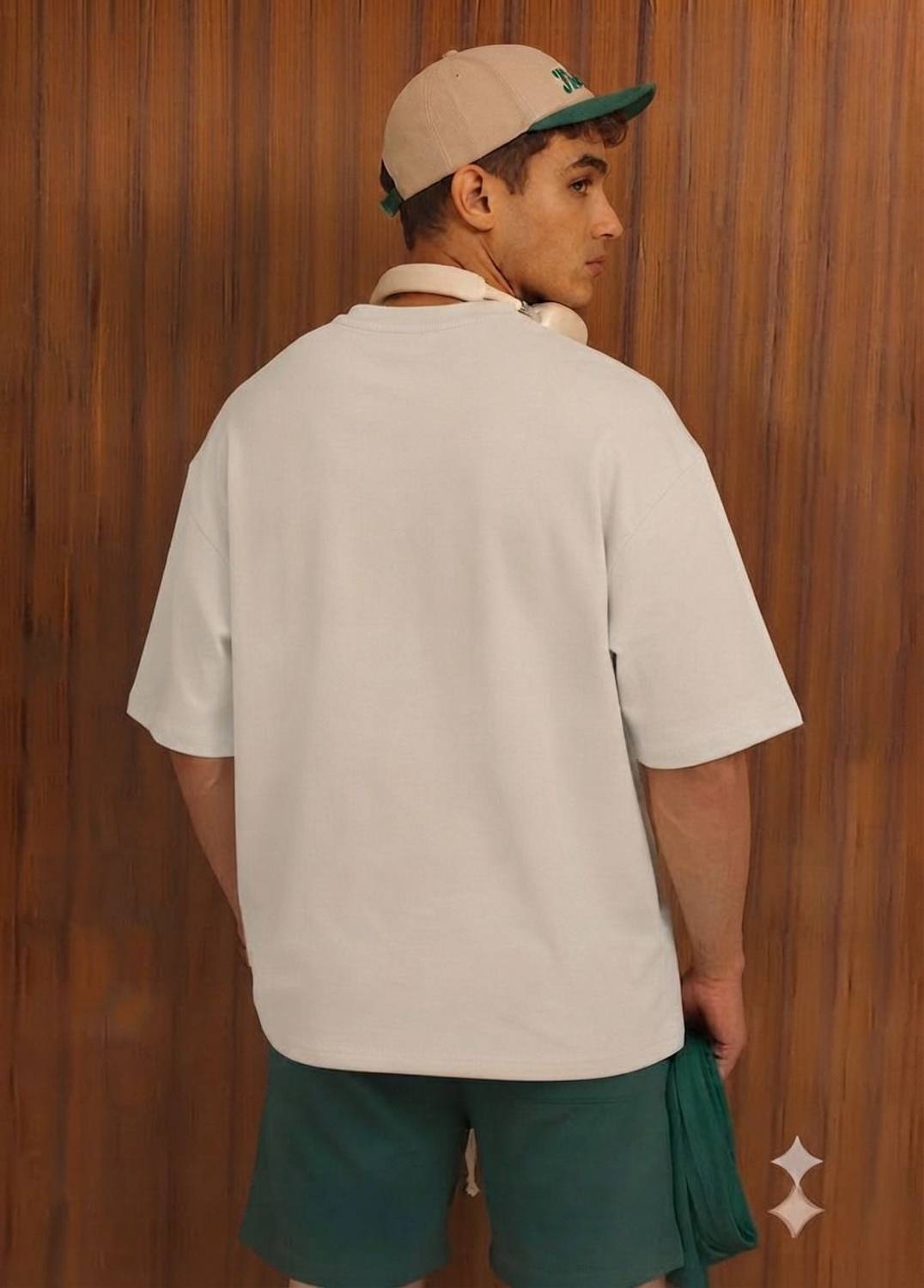 KKT Men Beige Round Neck T-Shirt - Image 2
