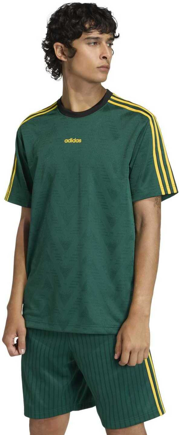 Image of ADIDAS ORIGINALS Printed Men Round Neck Green T-Shirt